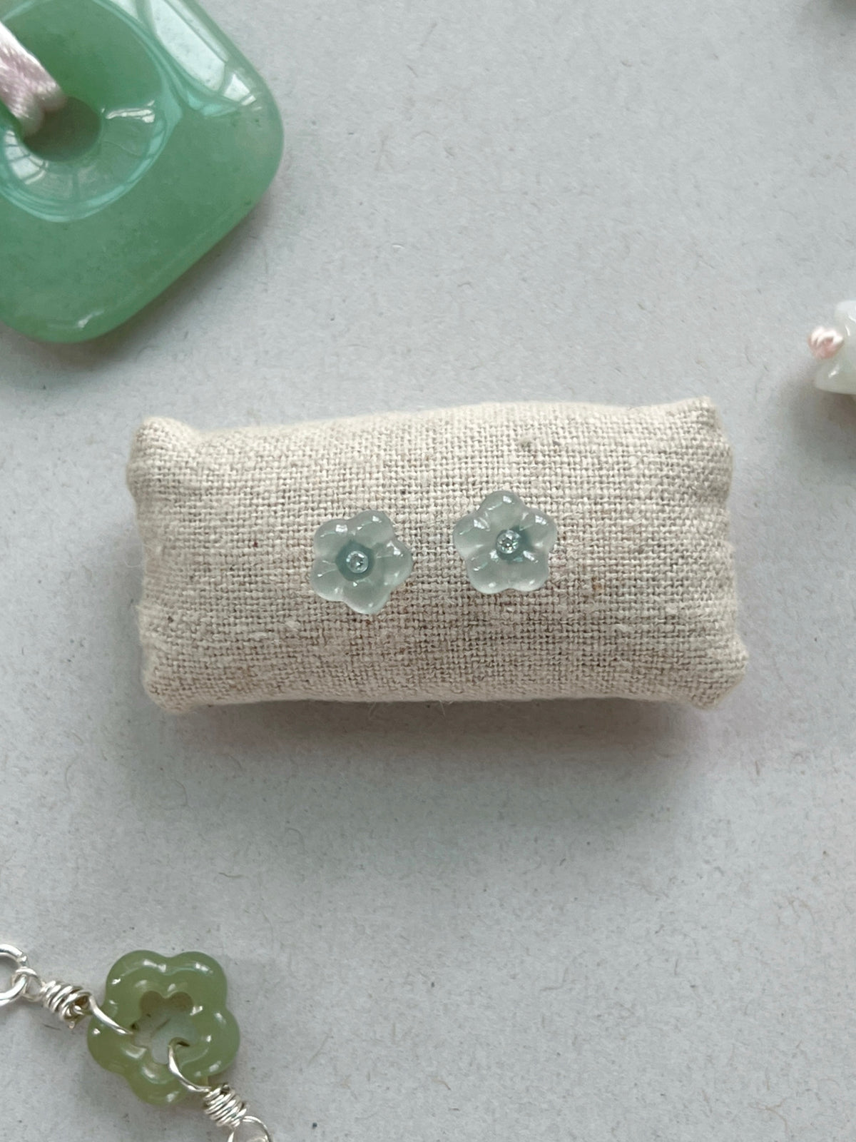 Petite Jade Studs