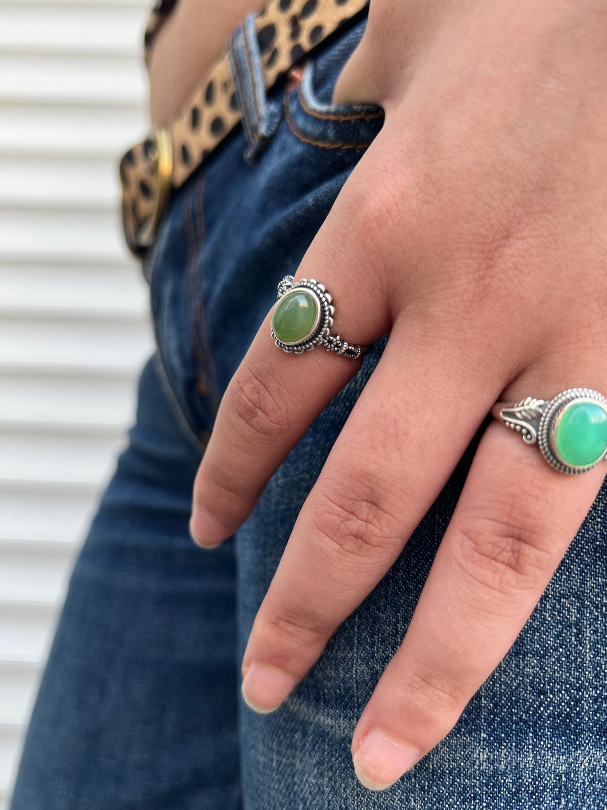 OVAL JADE RING