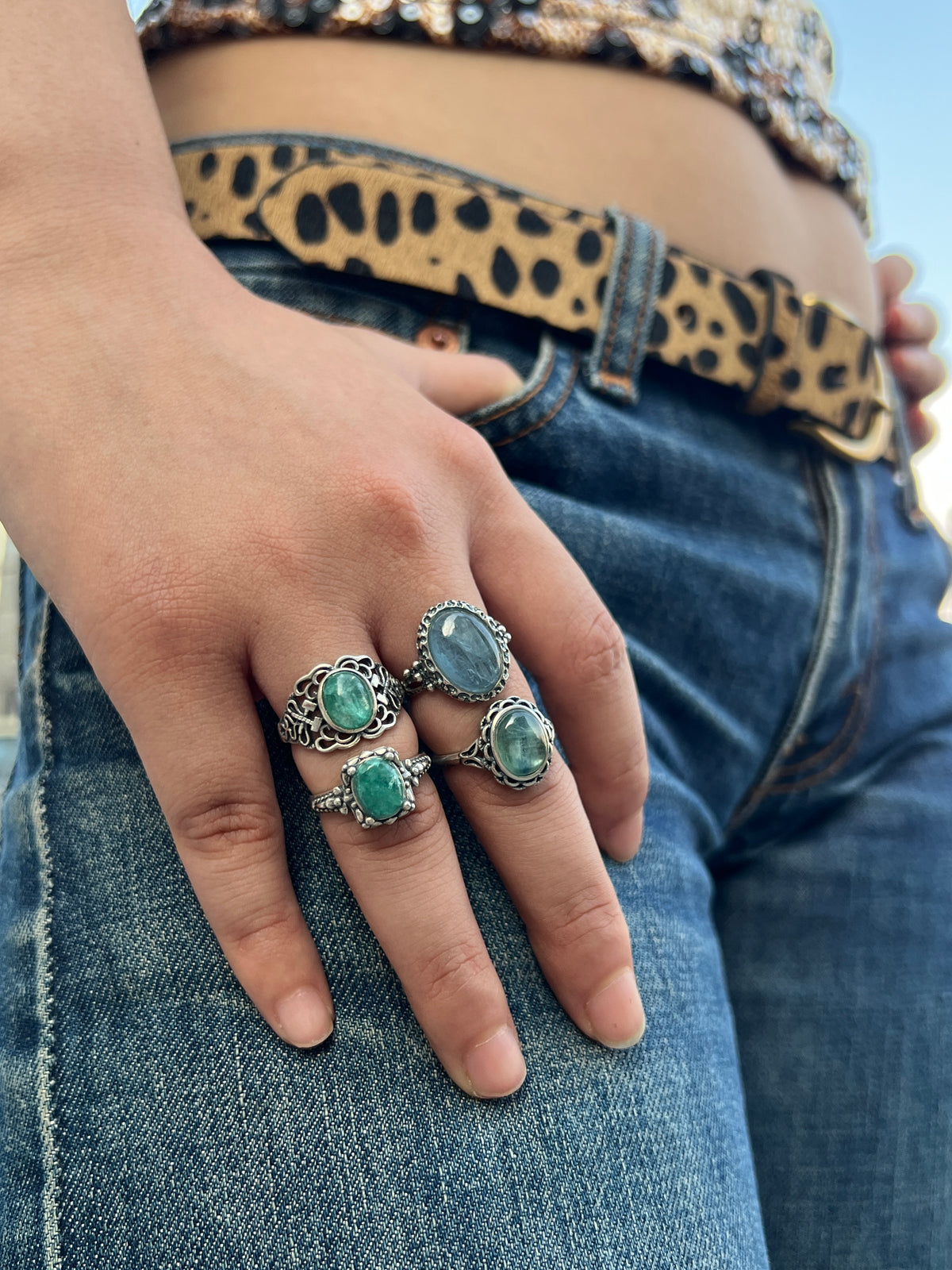 LAGOON KYANITE RING