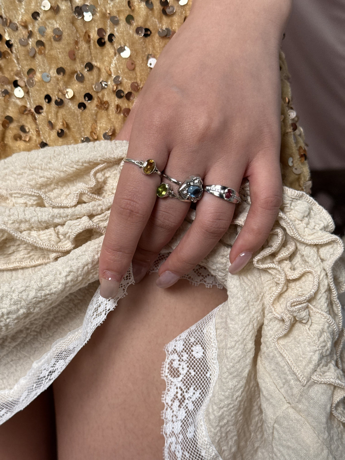 HEART OF BLUE RING