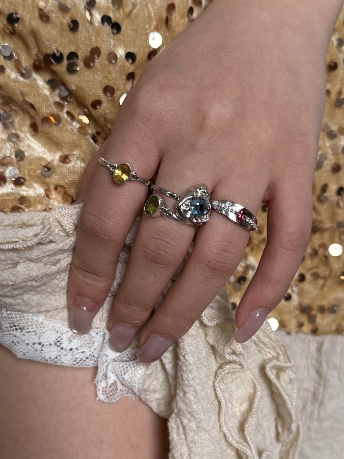 HEART OF BLUE RING