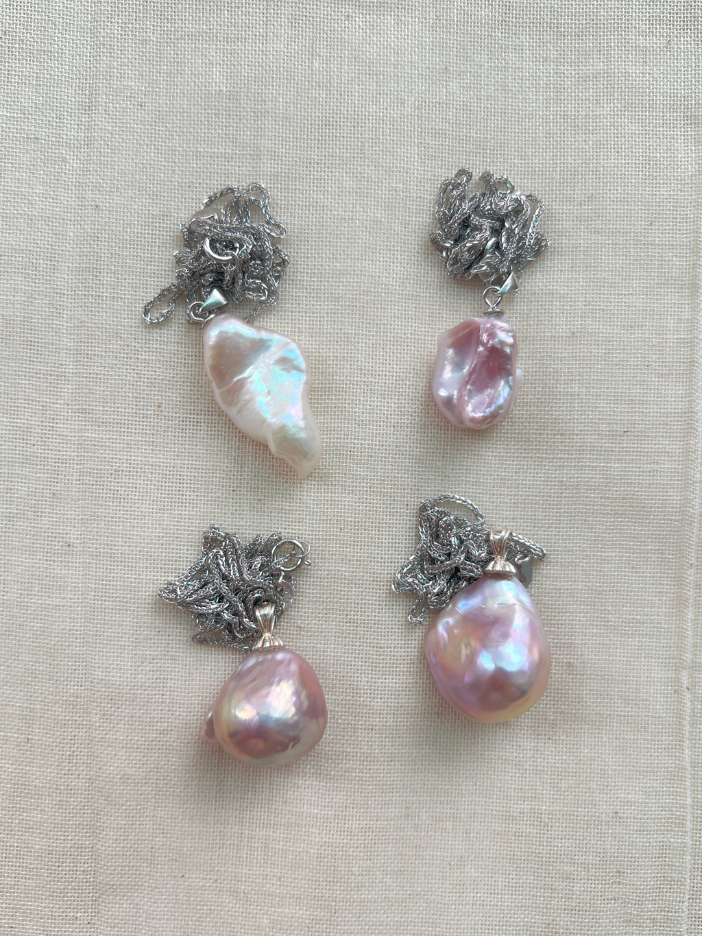 Pearl Charm Necklace 02