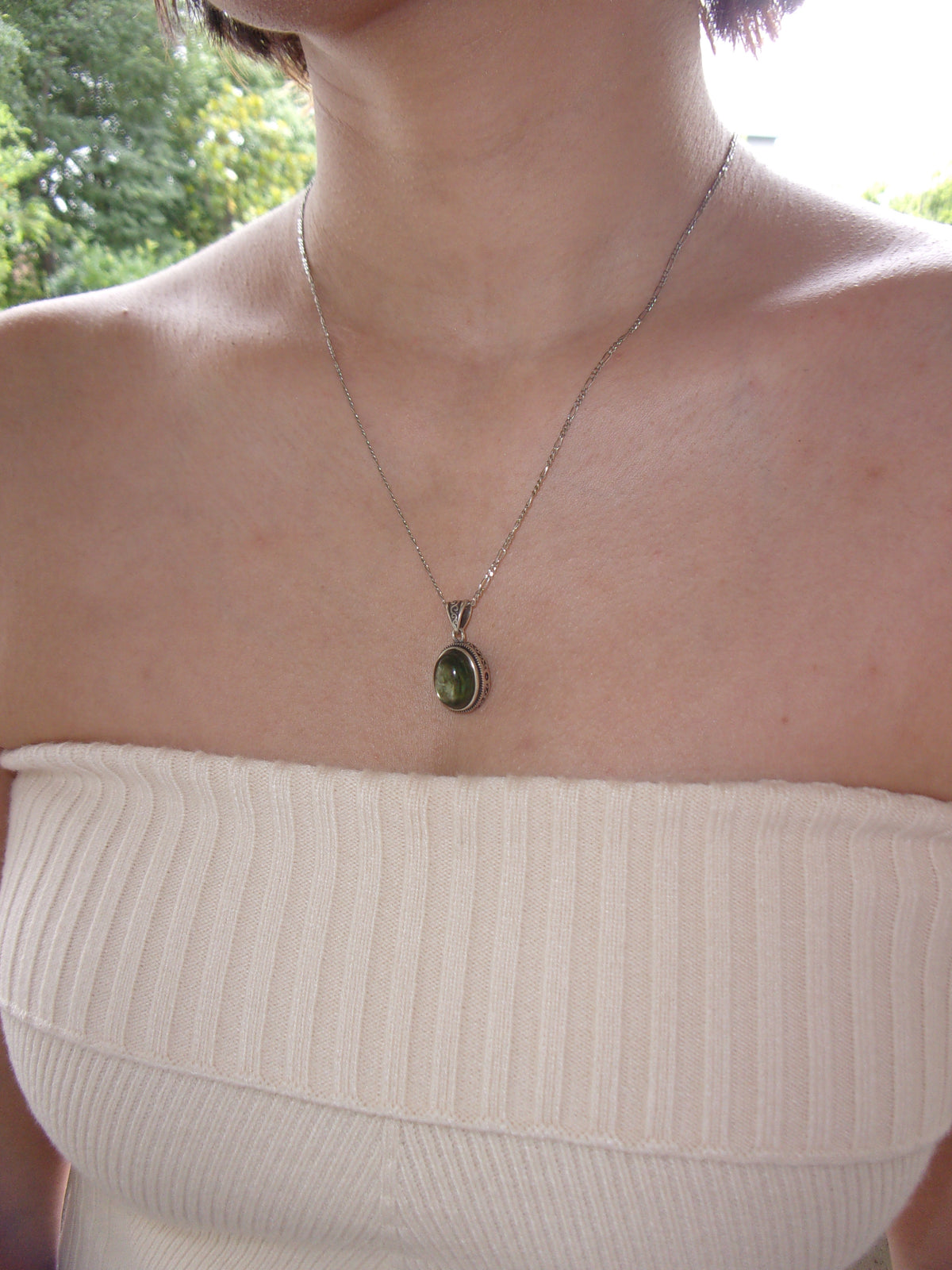 Green Lepidolite Necklace