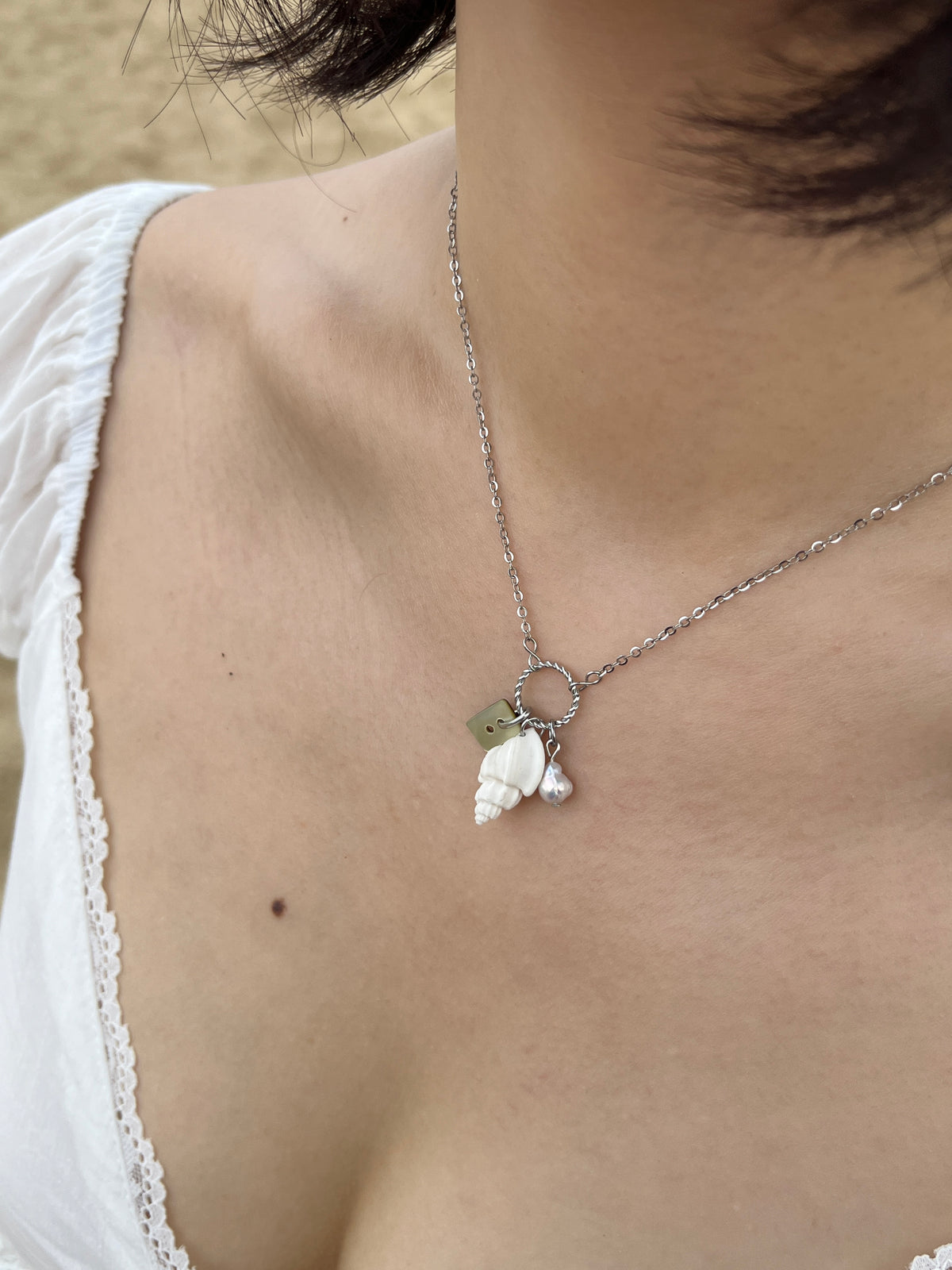 White Conch Necklace