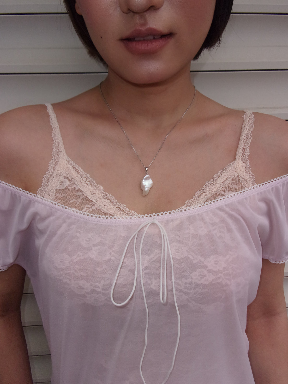 Pearl Charm Necklace 04