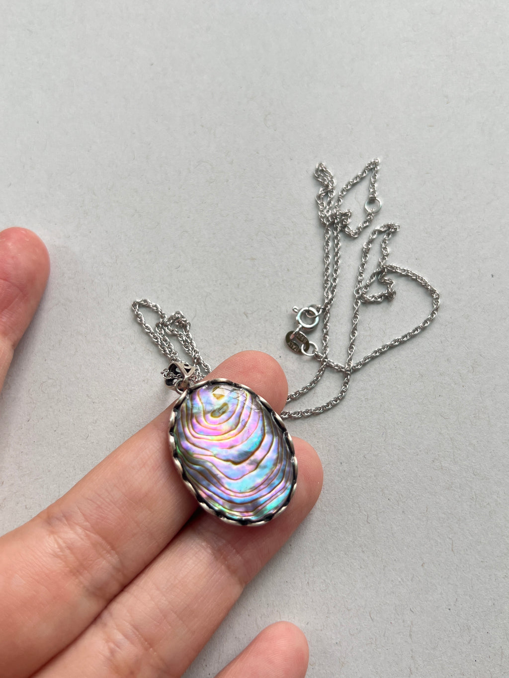 Abalone Oval Necklace