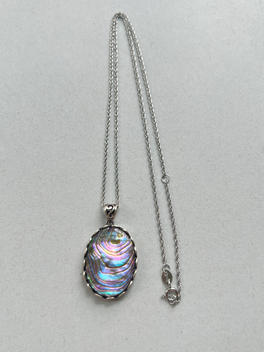 Abalone Oval Necklace