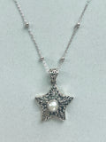 Ornate Pearl Star Necklace