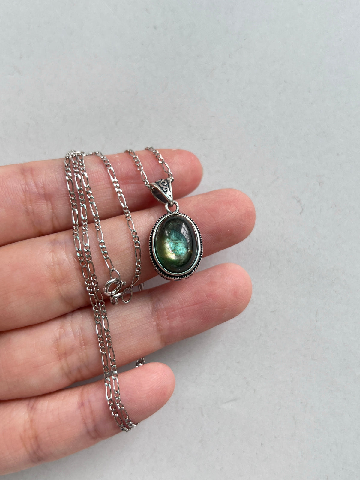 Green Lepidolite Necklace