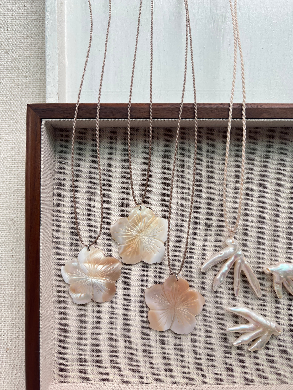 Warm Hibiscus Necklace
