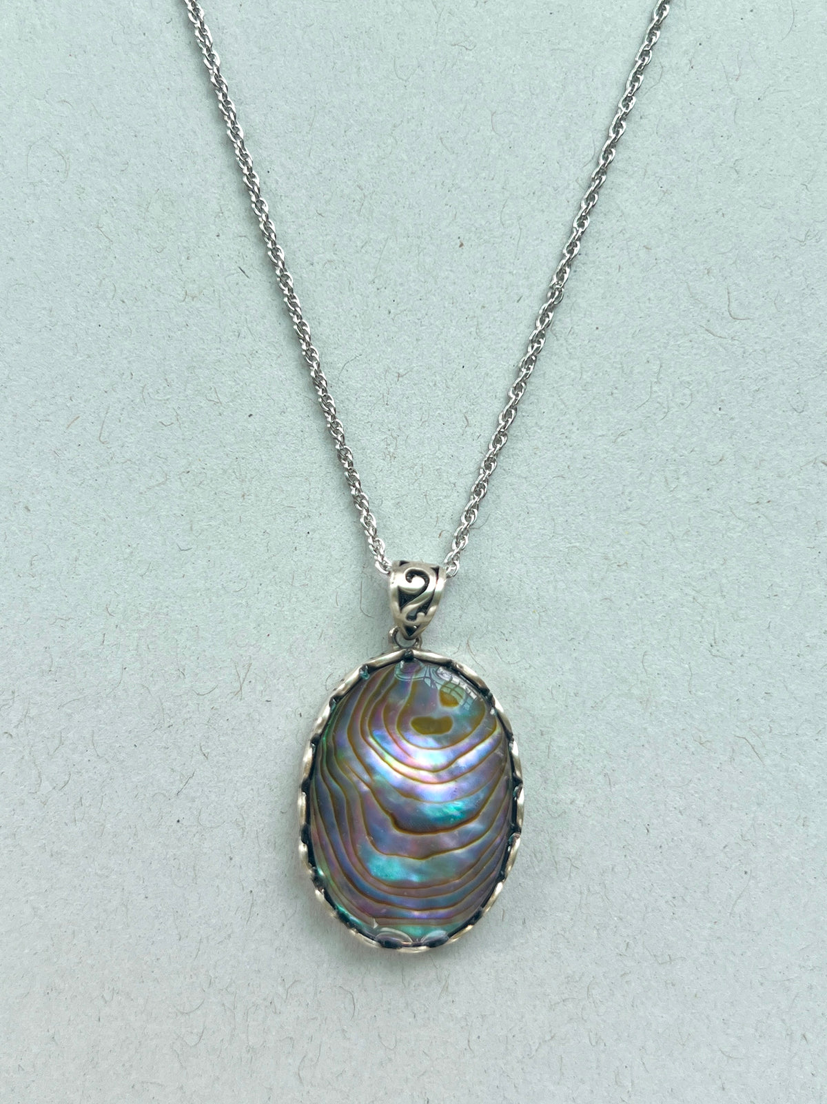 Abalone Oval Necklace