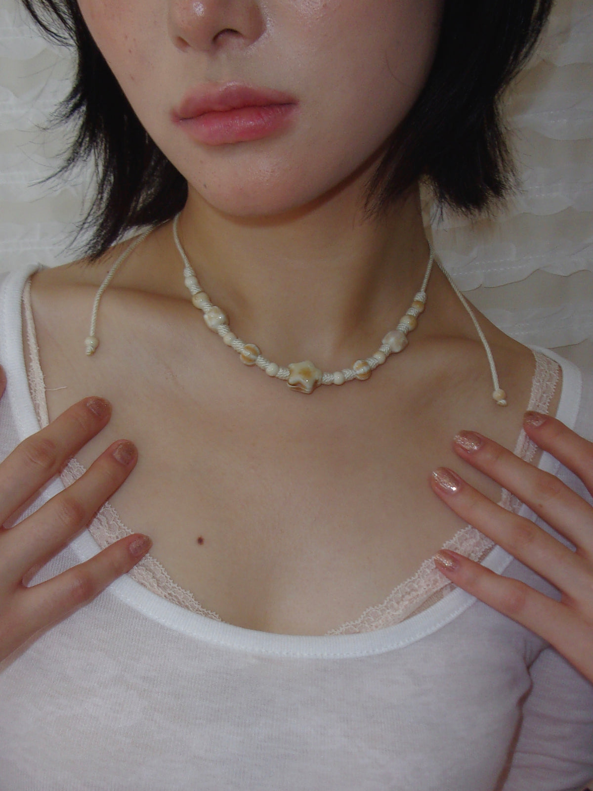 Bebe Choker - Beige