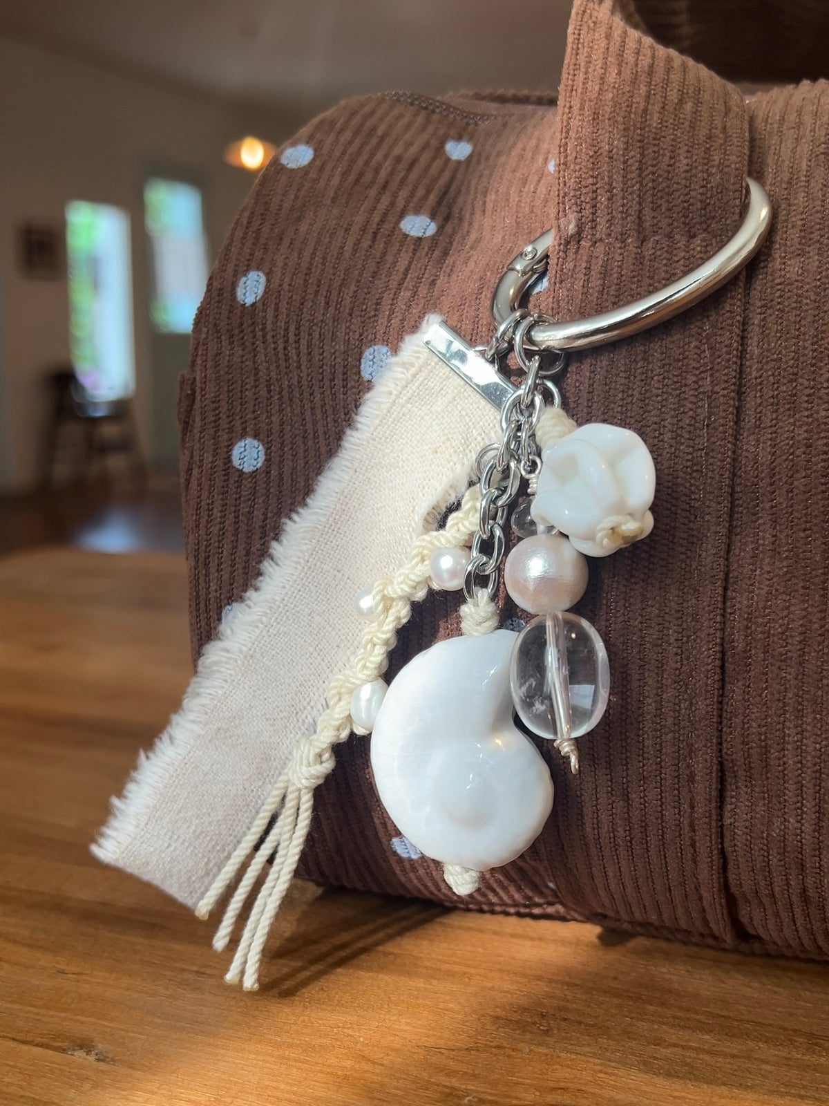 White Sands Charm Keychain