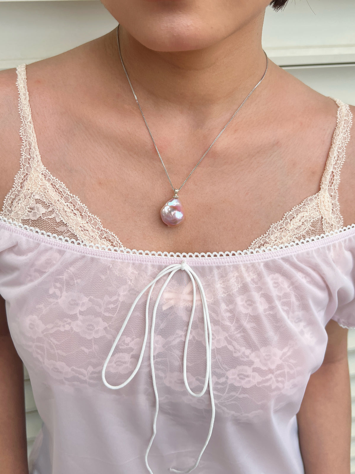 Pearl Charm Necklace 01
