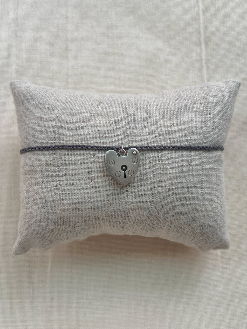Heart Lock Cord Bracelet