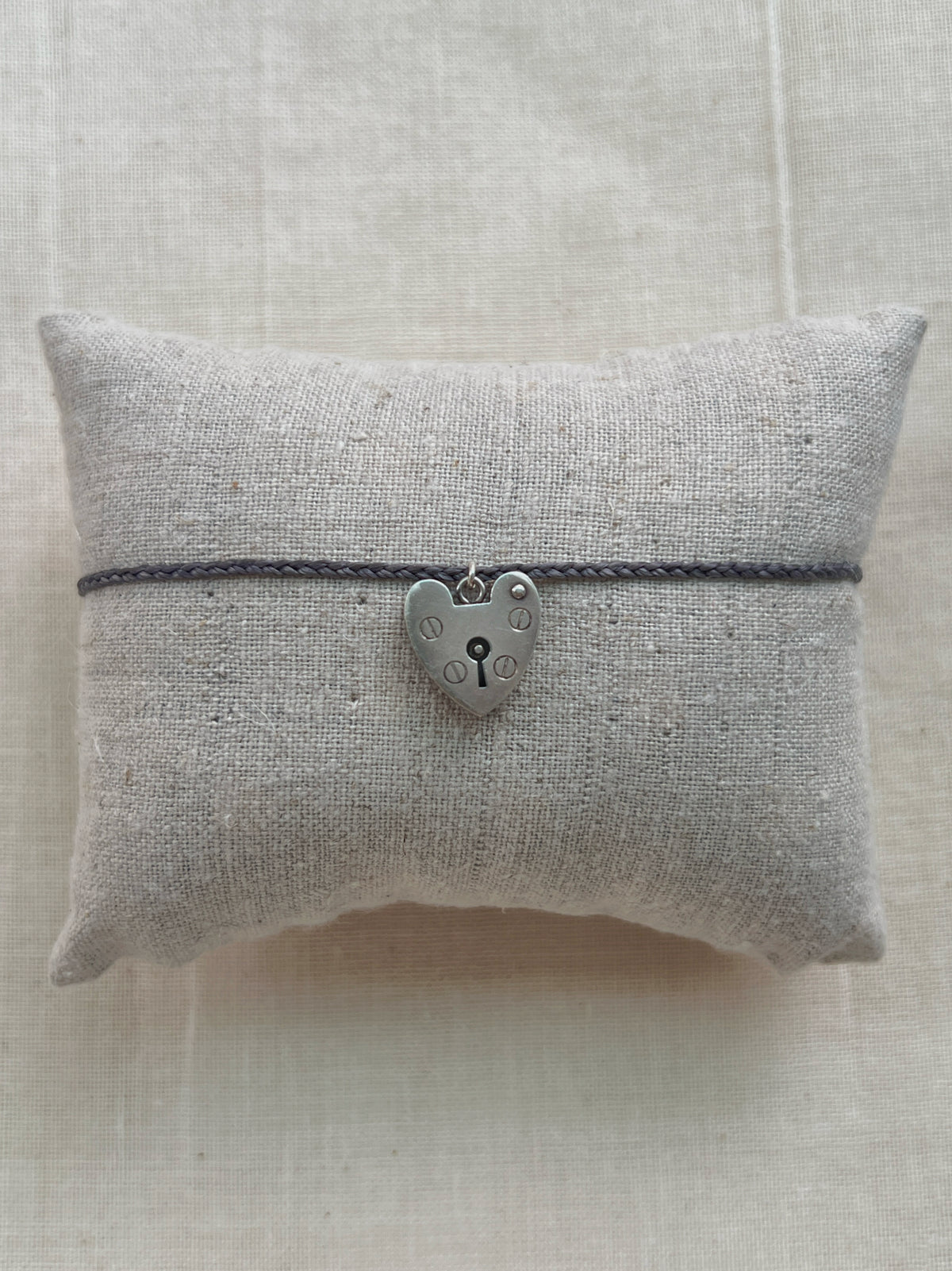 Heart Lock Cord Bracelet