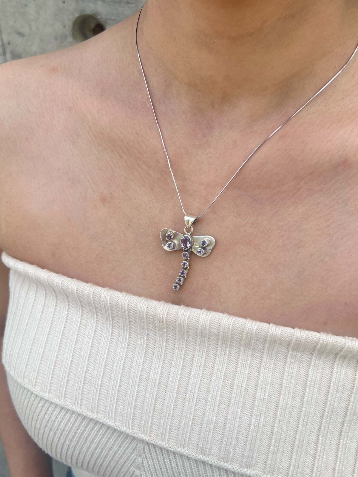 Jeweled Dragonfly Necklace