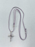 Lilac Cross Necklace