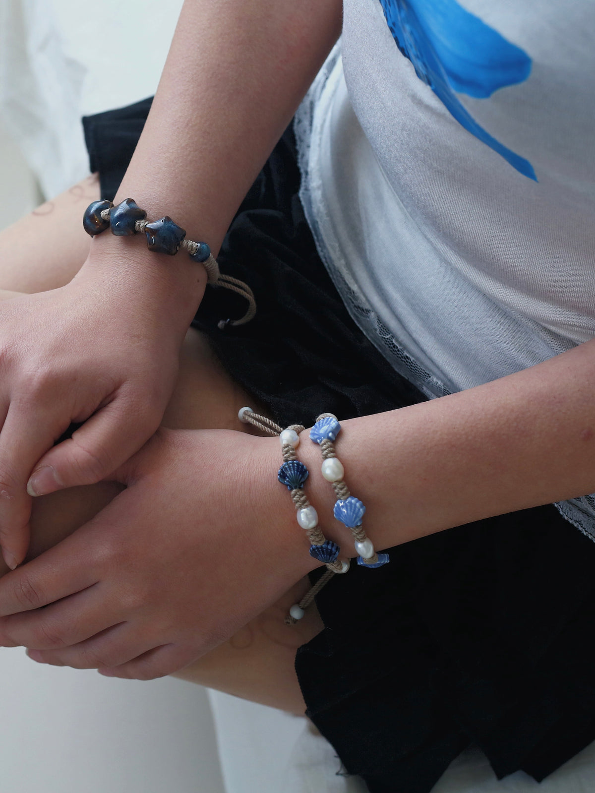 Siren Blue Pearl Bracelet