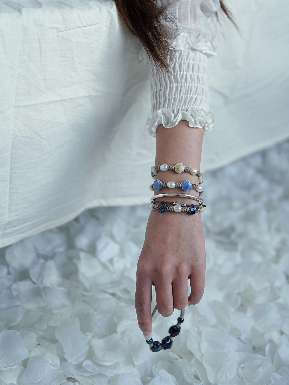 Aquamarine Pearl Bracelet