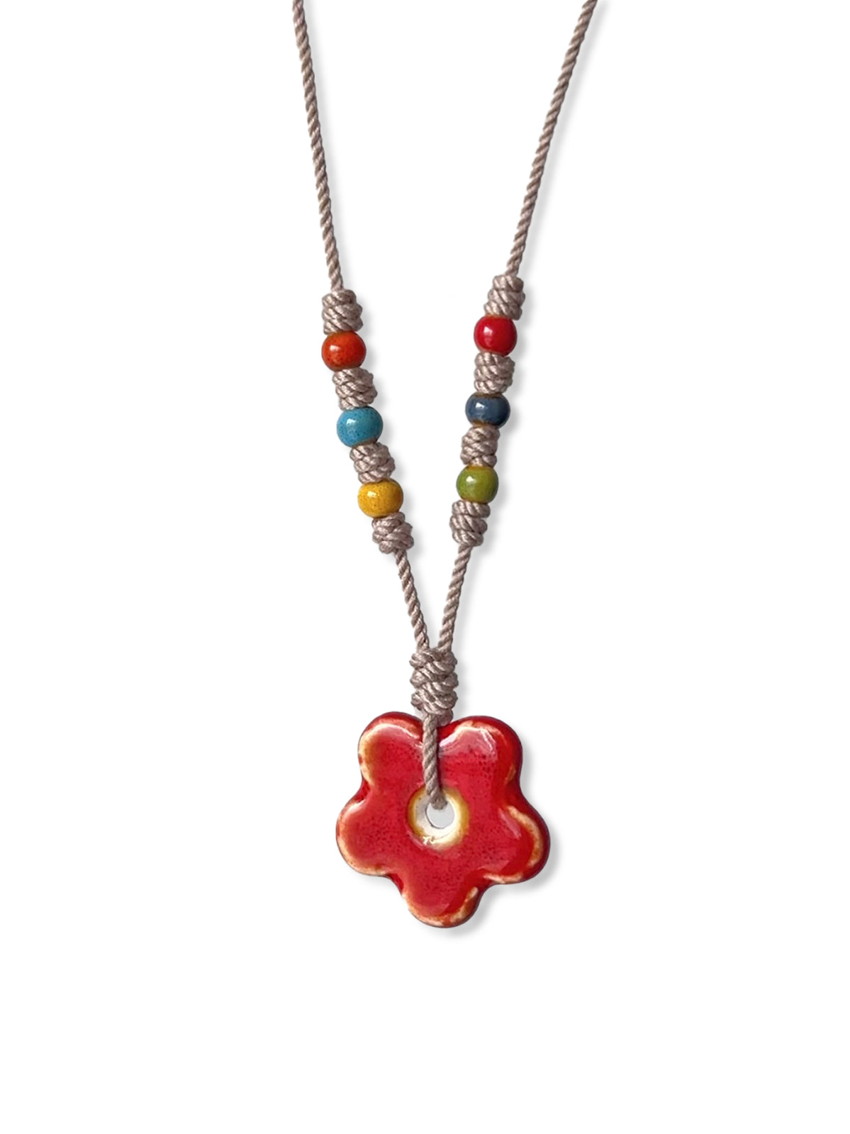 Ceramic Flower Necklace